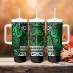 Aotearoa Iwi Ngati Maniapoto Tumbler With Handle Maori Wharenui House Tribal Pattern