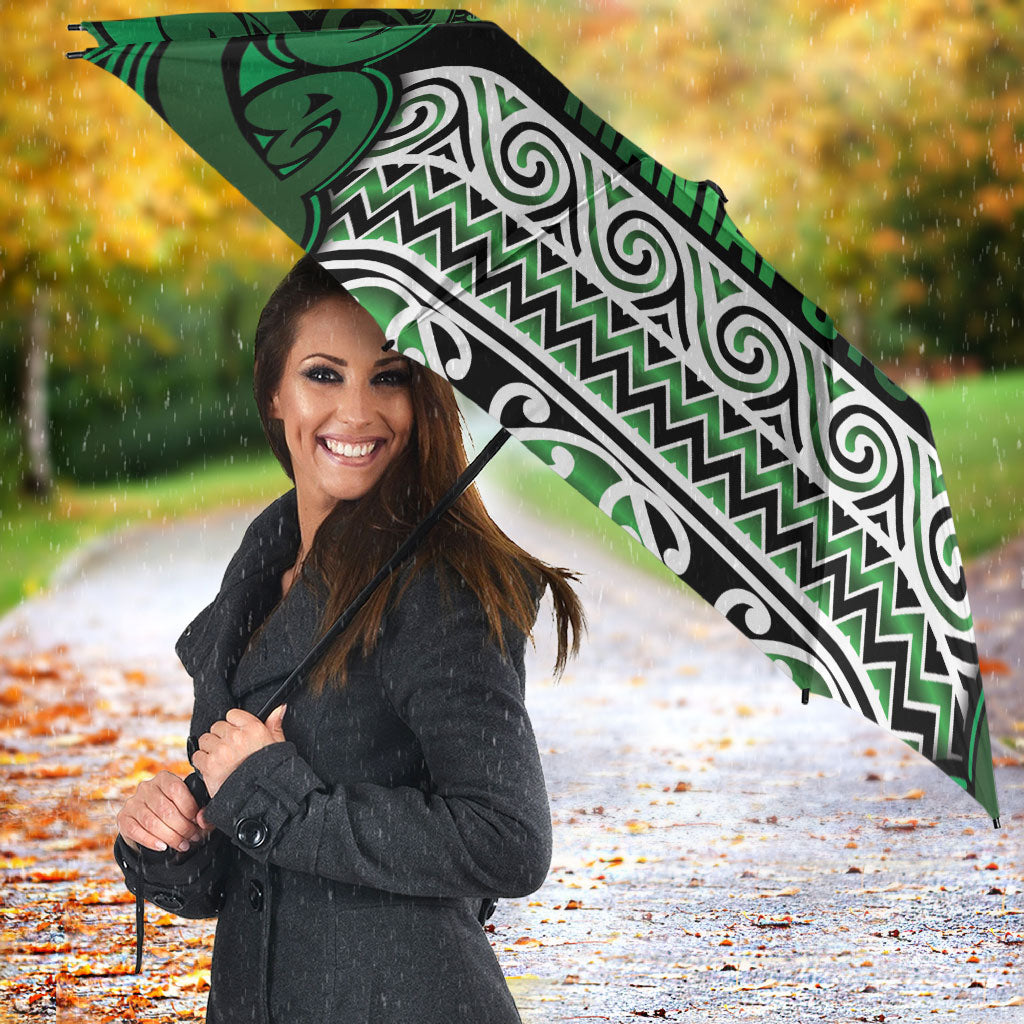 Aotearoa Iwi Ngati Maniapoto Umbrella Maori Wharenui House Tribal Pattern