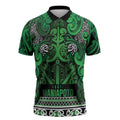 Aotearoa Iwi Ngati Maniapoto Zipper Polo Shirt Maori Wharenui House Tribal Pattern