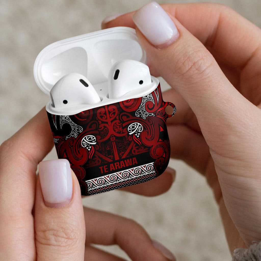 Aotearoa Iwi Te Arawa AirPods Case Maori Wharenui House Tribal Pattern