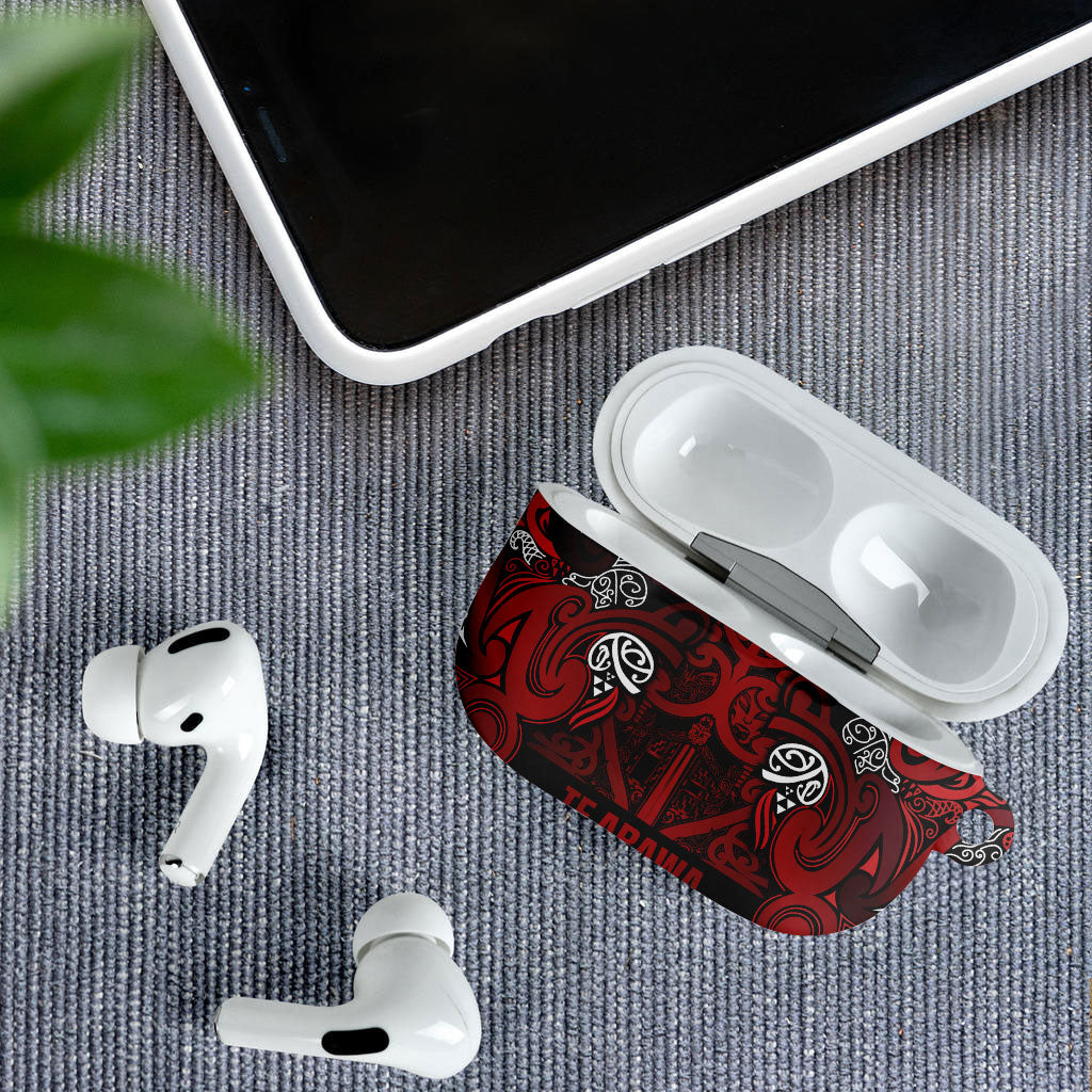 Aotearoa Iwi Te Arawa AirPods Case Maori Wharenui House Tribal Pattern