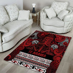Aotearoa Iwi Te Arawa Area Rug Maori Wharenui House Tribal Pattern