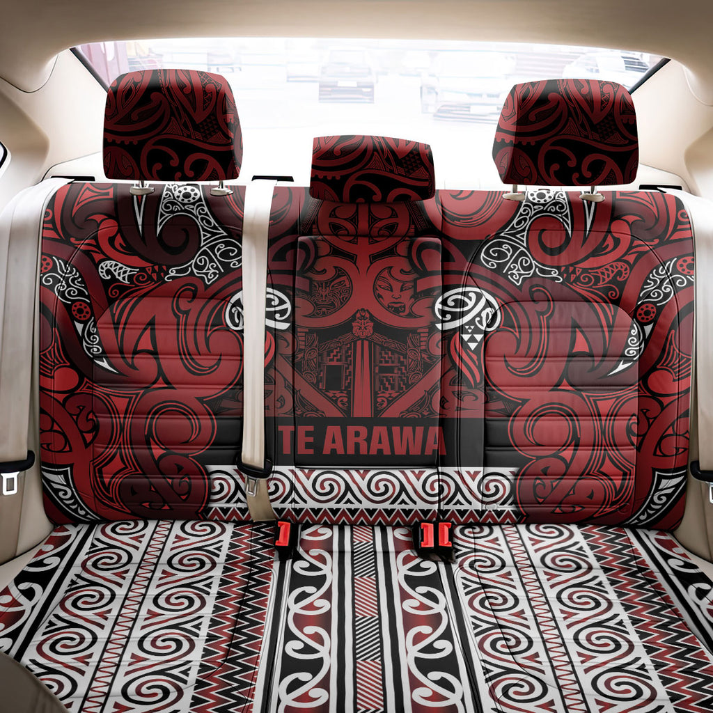 Aotearoa Iwi Te Arawa Back Car Seat Cover Maori Wharenui House Tribal Pattern