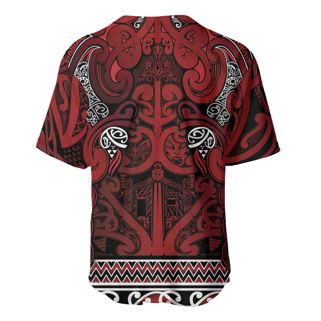 Aotearoa Iwi Te Arawa Baseball Jersey Maori Wharenui House Tribal Pattern