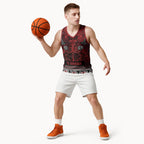 Aotearoa Iwi Te Arawa Basketball Jersey Maori Wharenui House Tribal Pattern