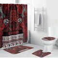Aotearoa Iwi Te Arawa Bathroom Set Maori Wharenui House Tribal Pattern