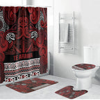 Aotearoa Iwi Te Arawa Bathroom Set Maori Wharenui House Tribal Pattern