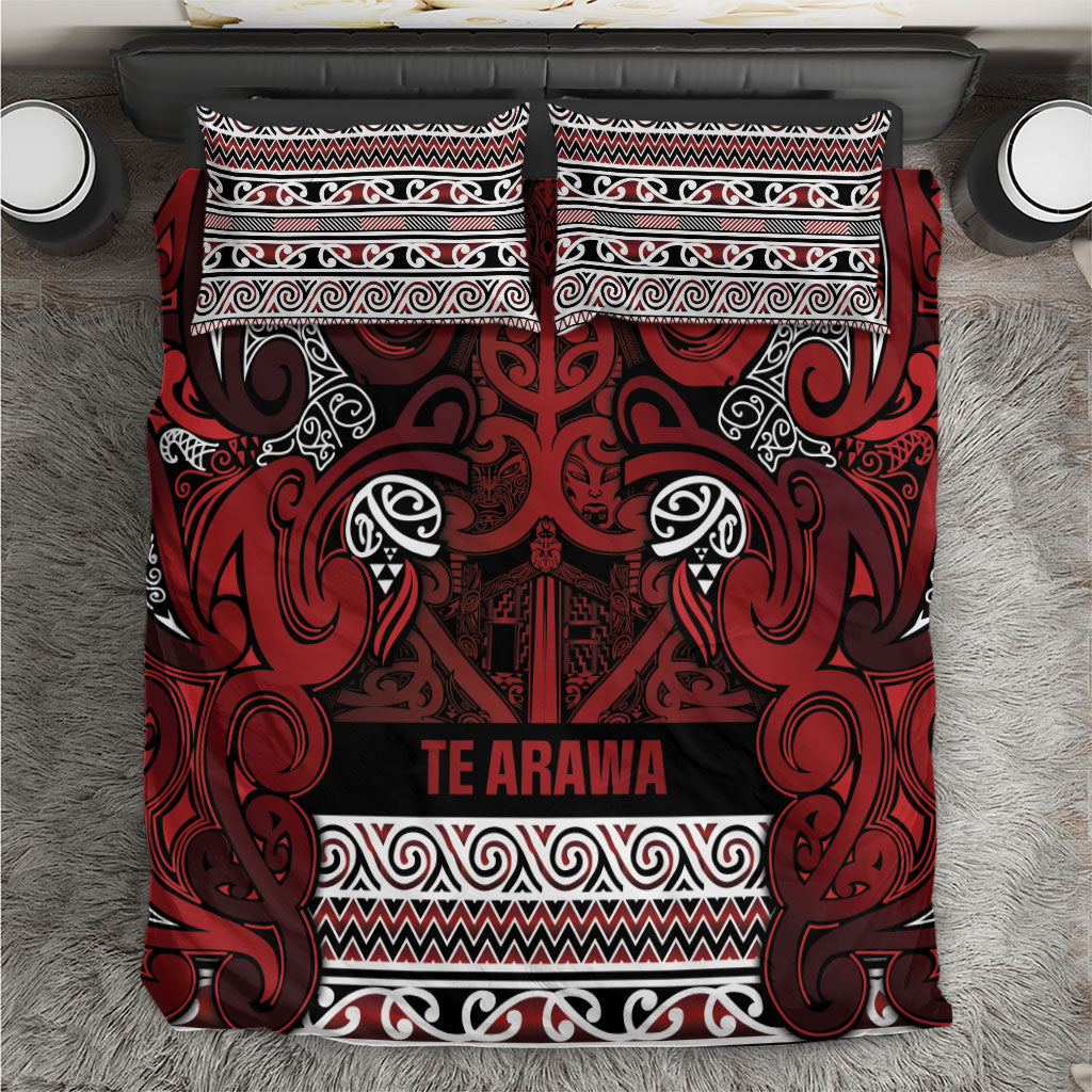 Aotearoa Iwi Te Arawa Bedding Set Maori Wharenui House Tribal Pattern