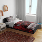 Aotearoa Iwi Te Arawa Bedding Set Maori Wharenui House Tribal Pattern