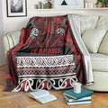 Aotearoa Iwi Te Arawa Blanket Maori Wharenui House Tribal Pattern