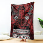 Aotearoa Iwi Te Arawa Blanket Maori Wharenui House Tribal Pattern
