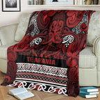 Aotearoa Iwi Te Arawa Blanket Maori Wharenui House Tribal Pattern