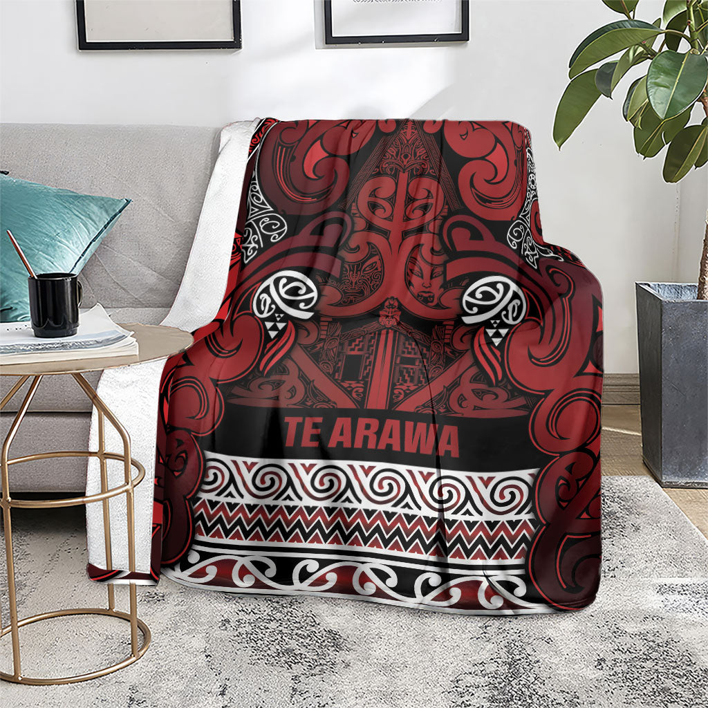 Aotearoa Iwi Te Arawa Blanket Maori Wharenui House Tribal Pattern