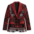 Aotearoa Iwi Te Arawa Blazer Maori Wharenui House Tribal Pattern