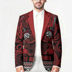 Aotearoa Iwi Te Arawa Blazer Maori Wharenui House Tribal Pattern