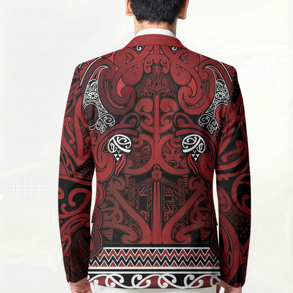 Aotearoa Iwi Te Arawa Blazer Maori Wharenui House Tribal Pattern