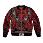 Aotearoa Iwi Te Arawa Bomber Jacket Maori Wharenui House Tribal Pattern