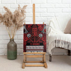 Aotearoa Iwi Te Arawa Canvas Wall Art Maori Wharenui House Tribal Pattern