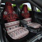 Aotearoa Iwi Te Arawa Car Seat Cover Maori Wharenui House Tribal Pattern