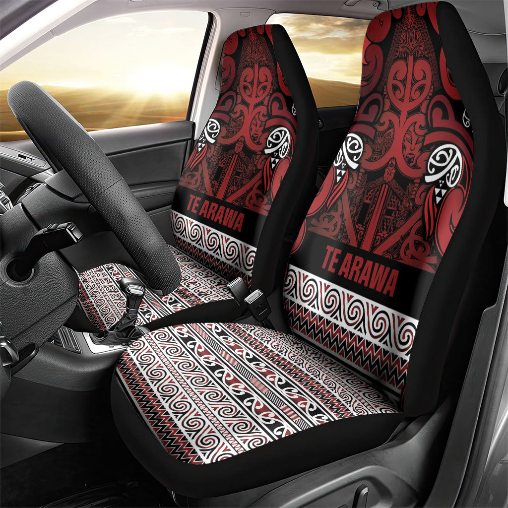 Aotearoa Iwi Te Arawa Car Seat Cover Maori Wharenui House Tribal Pattern