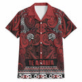 Aotearoa Iwi Te Arawa Hawaiian Shirt Maori Wharenui House Tribal Pattern