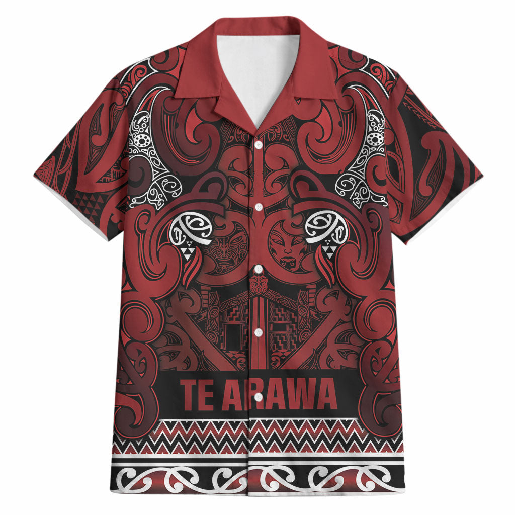 Aotearoa Iwi Te Arawa Hawaiian Shirt Maori Wharenui House Tribal Pattern