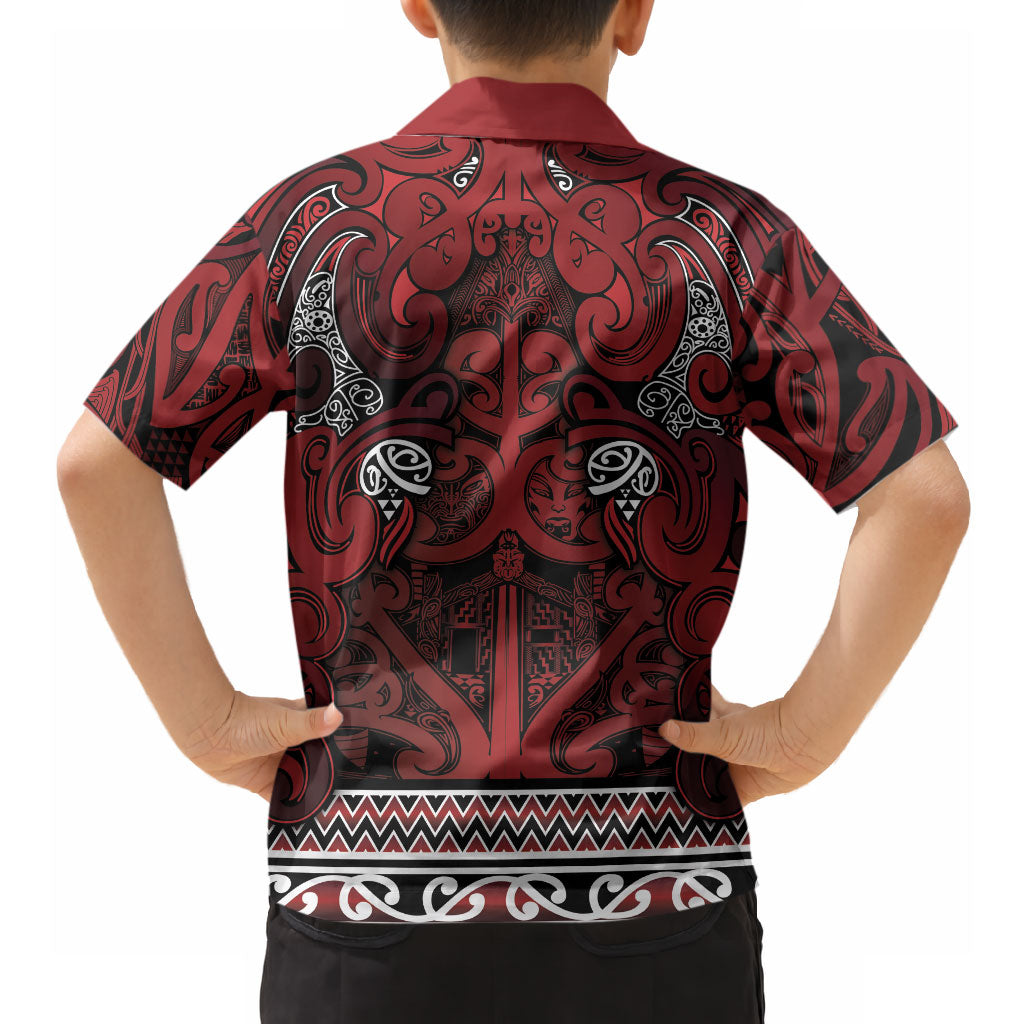 Aotearoa Iwi Te Arawa Hawaiian Shirt Maori Wharenui House Tribal Pattern