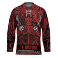 Aotearoa Iwi Te Arawa Hockey Jersey Maori Wharenui House Tribal Pattern