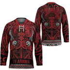 Aotearoa Iwi Te Arawa Hockey Jersey Maori Wharenui House Tribal Pattern