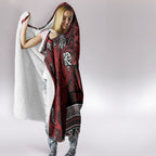 Aotearoa Iwi Te Arawa Hooded Blanket Maori Wharenui House Tribal Pattern