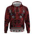 Aotearoa Iwi Te Arawa Hoodie Maori Wharenui House Tribal Pattern