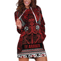 Aotearoa Iwi Te Arawa Hoodie Dress Maori Wharenui House Tribal Pattern