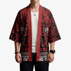 Aotearoa Iwi Te Arawa Kimono Maori Wharenui House Tribal Pattern