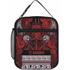 Aotearoa Iwi Te Arawa Lunch Bag Maori Wharenui House Tribal Pattern