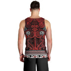 Aotearoa Iwi Te Arawa Men Tank Top Maori Wharenui House Tribal Pattern