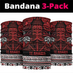 Aotearoa Iwi Te Arawa Neck Gaiter Maori Wharenui House Tribal Pattern