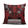 Aotearoa Iwi Te Arawa Pillow Cover Maori Wharenui House Tribal Pattern