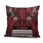 Aotearoa Iwi Te Arawa Pillow Cover Maori Wharenui House Tribal Pattern