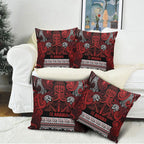 Aotearoa Iwi Te Arawa Pillow Cover Maori Wharenui House Tribal Pattern