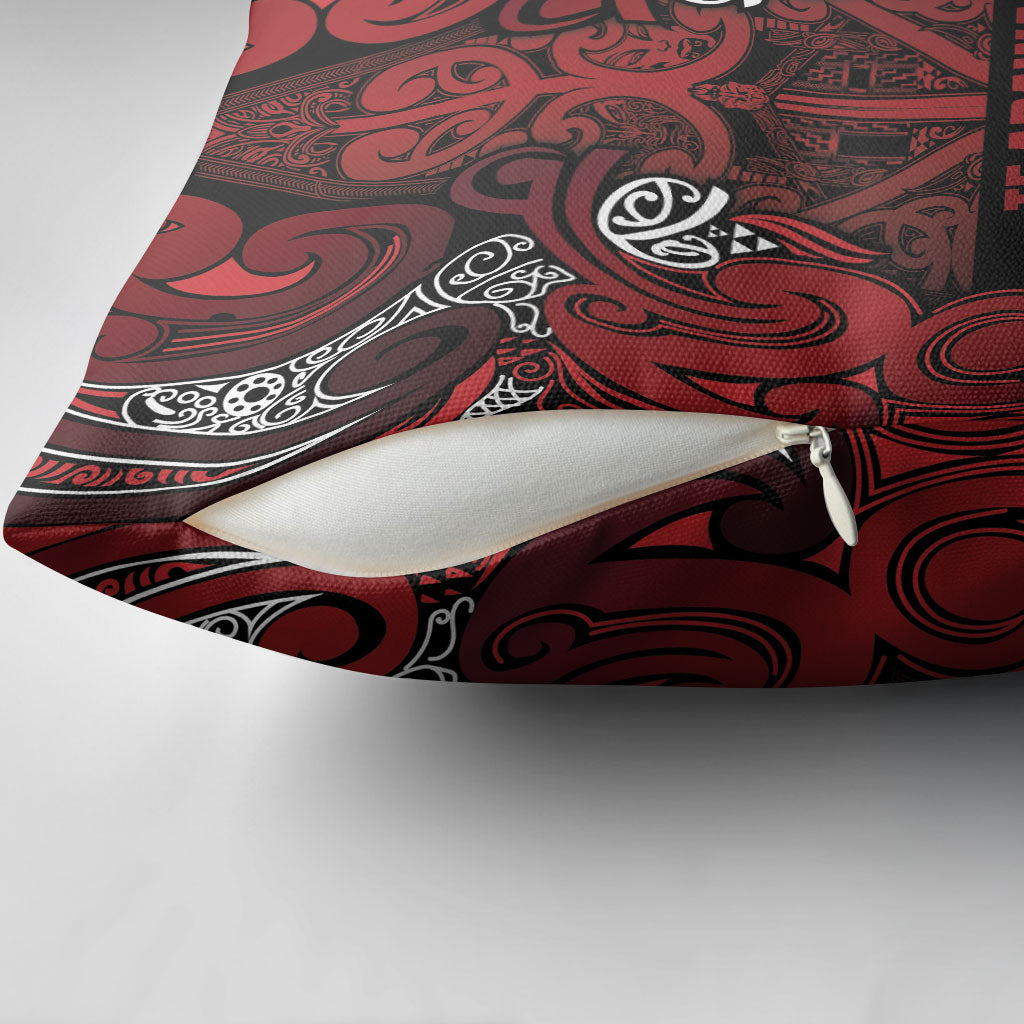 Aotearoa Iwi Te Arawa Pillow Cover Maori Wharenui House Tribal Pattern