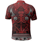 Aotearoa Iwi Te Arawa Polo Shirt Maori Wharenui House Tribal Pattern