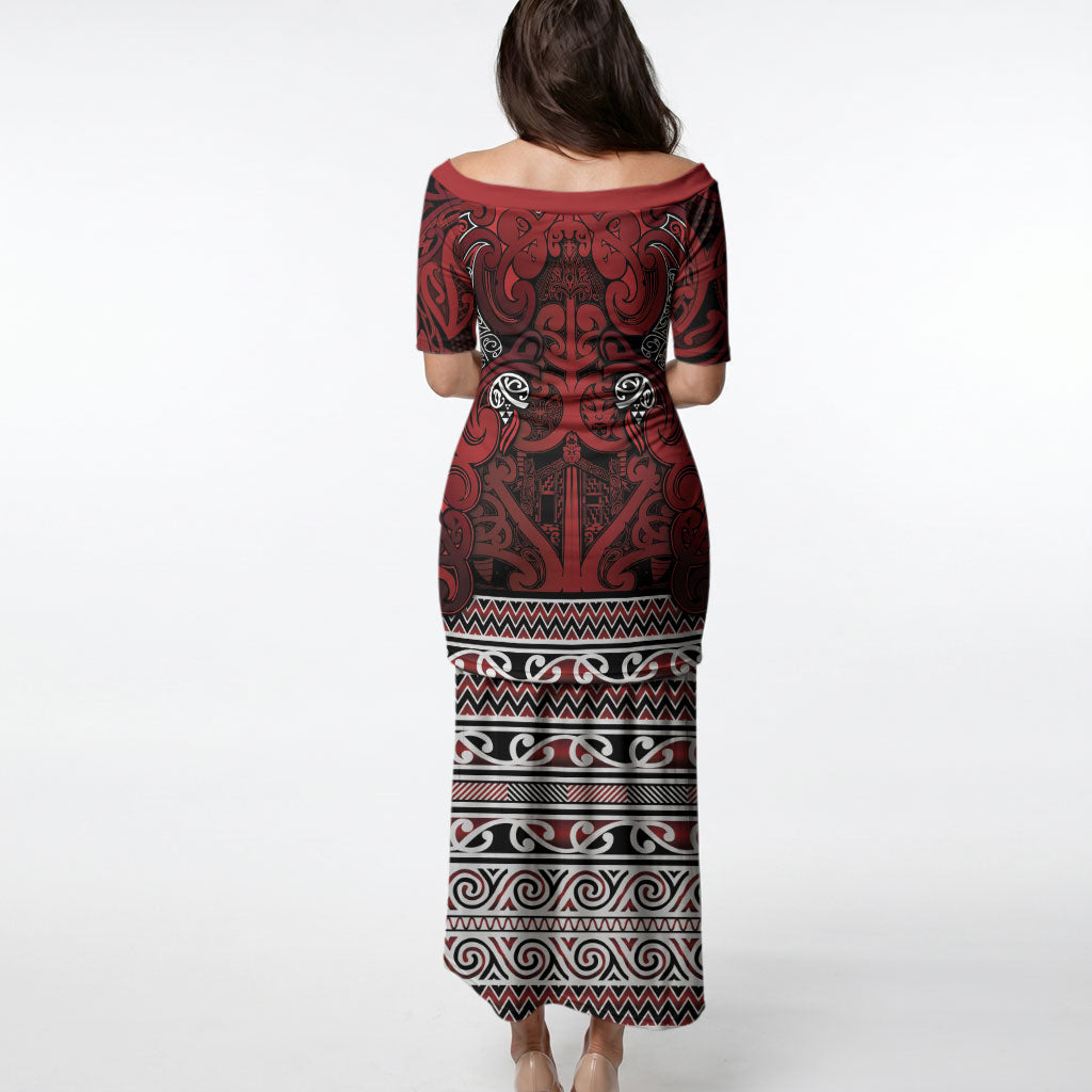 Aotearoa Iwi Te Arawa Puletasi Maori Wharenui House Tribal Pattern
