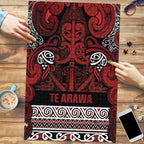 Aotearoa Iwi Te Arawa Puzzle Maori Wharenui House Tribal Pattern
