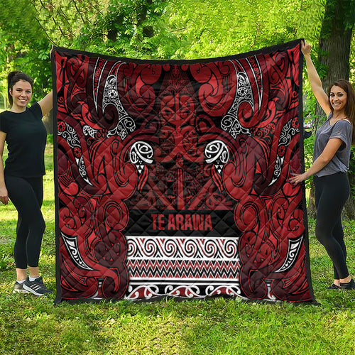 Aotearoa Iwi Te Arawa Quilt Maori Wharenui House Tribal Pattern