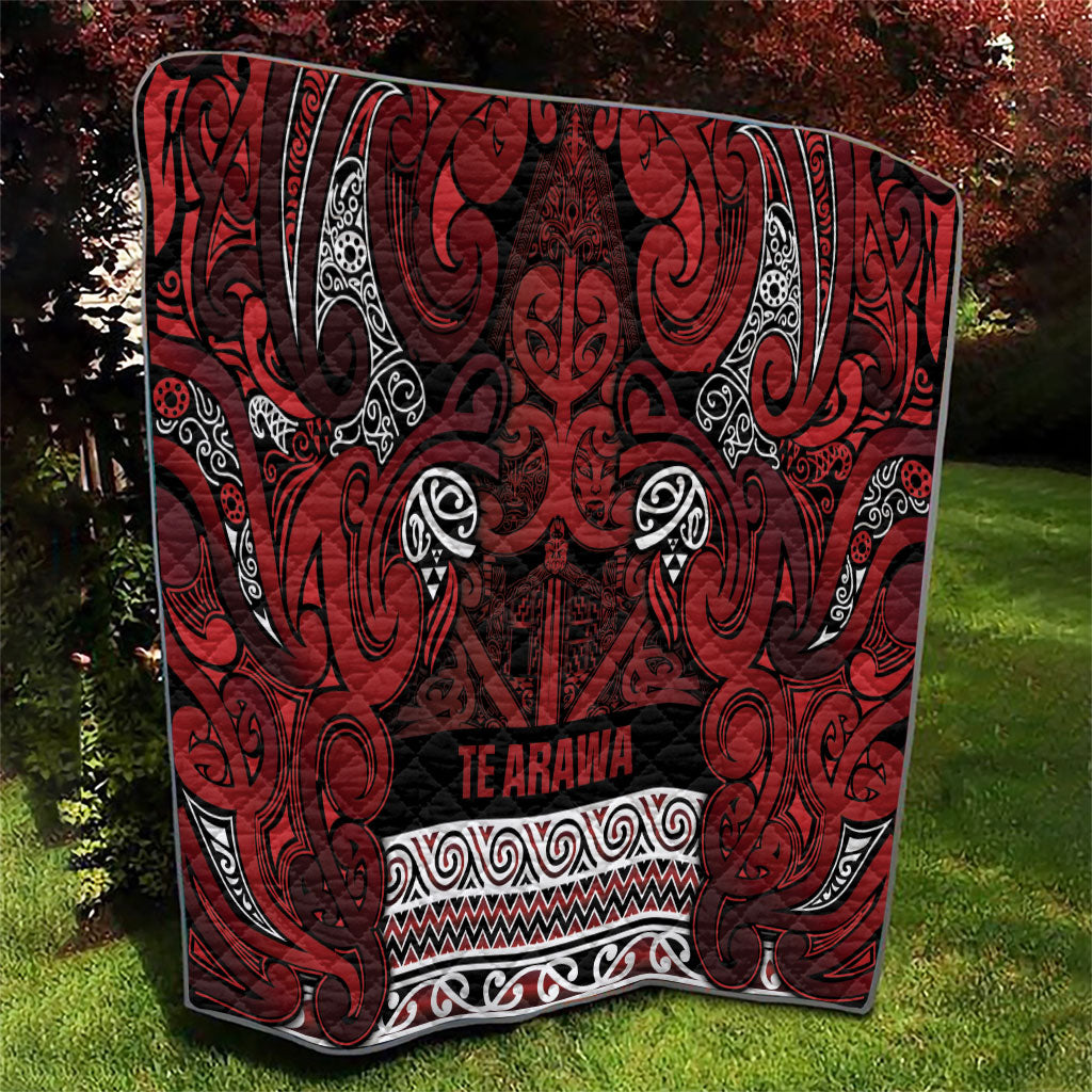 Aotearoa Iwi Te Arawa Quilt Maori Wharenui House Tribal Pattern