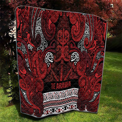 Aotearoa Iwi Te Arawa Quilt Maori Wharenui House Tribal Pattern
