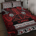 Aotearoa Iwi Te Arawa Quilt Bed Set Maori Wharenui House Tribal Pattern