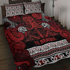 Aotearoa Iwi Te Arawa Quilt Bed Set Maori Wharenui House Tribal Pattern