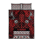 Aotearoa Iwi Te Arawa Quilt Bed Set Maori Wharenui House Tribal Pattern