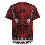 Aotearoa Iwi Te Arawa Rugby Jersey Maori Wharenui House Tribal Pattern